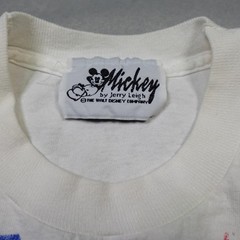 Vintage Disney Mickey Minnie Shirt Mens XL White All Over Print Jerry Leigh 90s