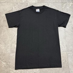 Vintage Hanes Heavyweight 50/50 Black Blank T Shirt Size Medium