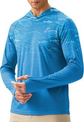 Men’s UPF 50+ Sun Protection Hoodie – Long Sleeve Fishing & Hiking Shirt