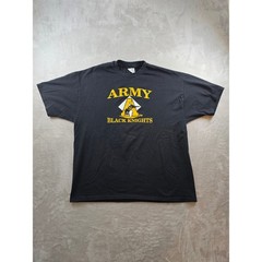 Vintage Army Black Knights T Shirt Mens XL Black Cheyenne Rough Riders USA Made