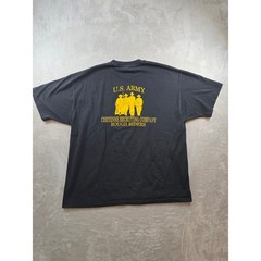 Vintage Army Black Knights T Shirt Mens XL Black Cheyenne Rough Riders USA Made