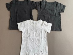 Uniqlo KAWS T-shirt Set 3 pcs Gray White Kids 100cm No Stains Used