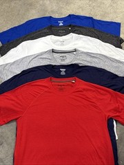 Reebok Men’s Short Sleeve 6 Pack New T-Shirt, Size XL (6 Colors Pack)