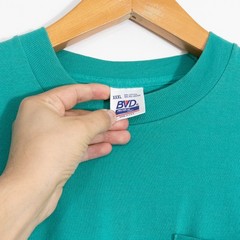 Vintage 90s BVD Blank Pocket T Shirt Mens 3XL – Single Stitch Distressed USA