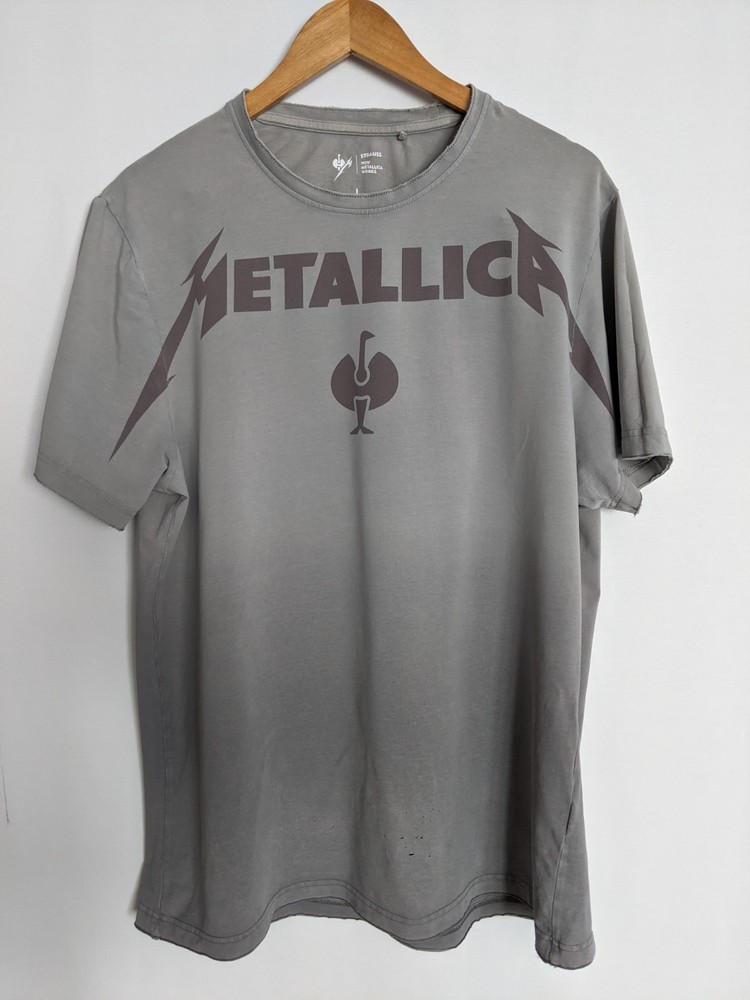 vintage t shirt metallica STRAUSS HOW METALLICA WORKS collaboration