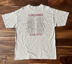 Foreigner Feels Like The First Time Concert T Shirt 2012 Tour XL Gildan