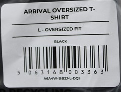 Gymshark Men’s Arrival Sweat Wicking Oversized Fit T-Shirt NN7 Black Large NWT