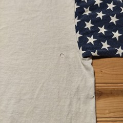 Vintage 1995 Genuine All American Antique Person Stars Stripes T-Shirt – Size XL