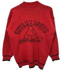 S/M Vtg 80s 90s Entertainer Gorilla 8-Bit Arcadecore Acid House Oversize Sweater