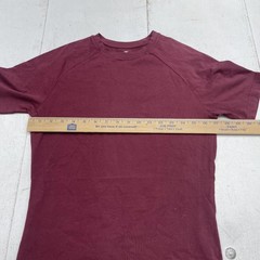 Tailored Athlete Shirt Mens XS Red Muscle Fit Stretch Tee Tagless Basic Crewneck