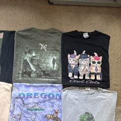 Vintage 90s Y2K Modern 10 Lot T-Shirt Bundle Streetwear Sports Concert Travel