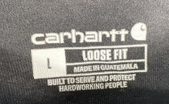 Carhartt Men’s Black K231 Loose Fit Cotton Graphic Long Sleeve T-Shirt Sz L