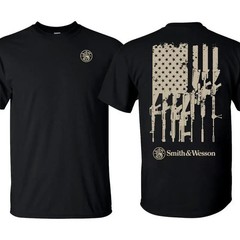Smith & Wesson Tactical T-Shirt American Flag Firearms Graphic Tee