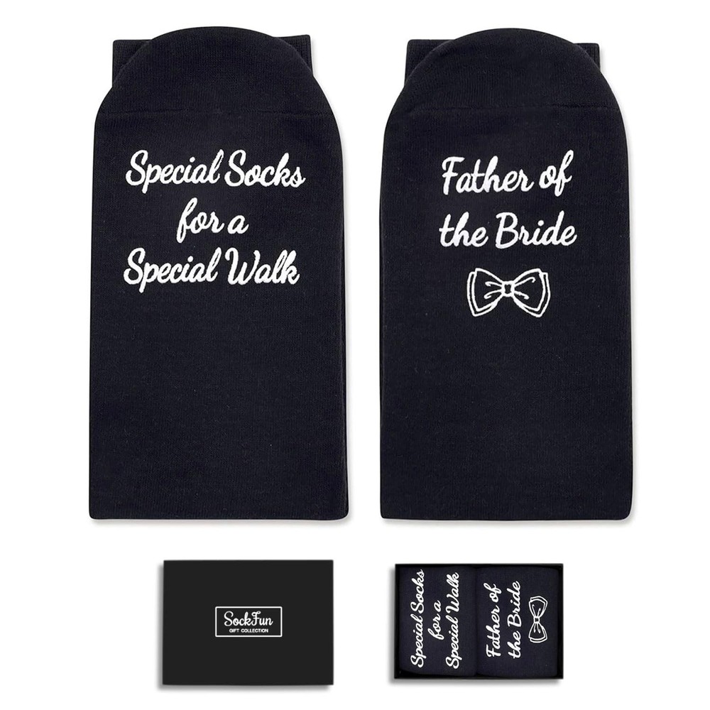 Father Of The Bride Gift Socks 1 Pair Wedding Present From Daughter Decor