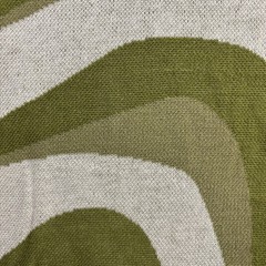 Mr P. Porter T Shirt Mens Large Green Knit Wavy Pattern Short Sleeve Italy