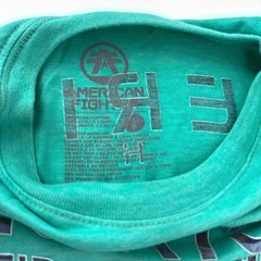 American Fighter Large Aqua Blue Foil Print Buckle Exclusive Reflective BKE MMA