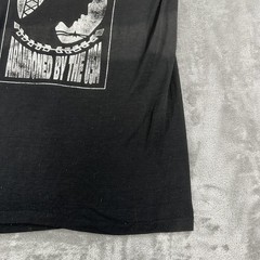 Vintage Oneita Shirt Mens Medium Black POW MIA 58044 Vietnam Double Sided Tee