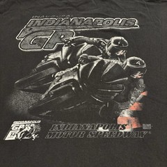 Indianapolis Motor Speedway Inaugural Motorcycle GP 2008 Tee Mens 3XL Black Y2K