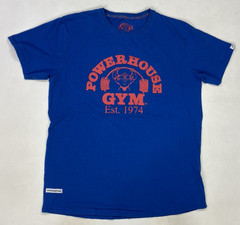 Powerhouse Gym Graphic T-shirt Men Large Black Short Sleeve