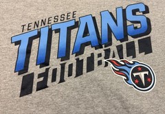 Tennessee Titans Football Shirt Mens XL Gray Tee T-Shirt NFL Team Apparel