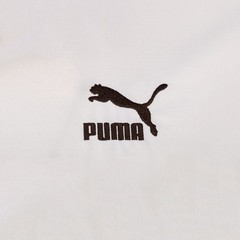 PUMA Wal Harlem Renaissance Collared Long Sleeve Button Up Shirt Mens White Casu