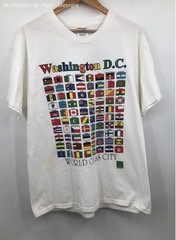 Men’s Hanes Heavyweight White Vintage Washington D.C. Tee Shirt – Size Large