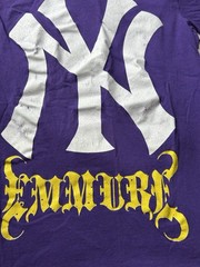 Anvil Purple New York Yankees Graphic Preshrunk T-Shirt Size S