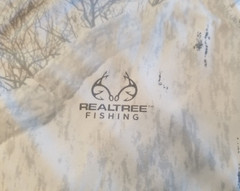 Habit Realtree Fishing Men Large S/S T Shirt 40+ Solar Factor Stretch Gray Camo