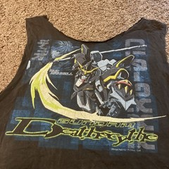 Chopped Vintage 90s Y2K Deathscythe Gundam Duo Maxwell XL T Shirt Anime Cartoon