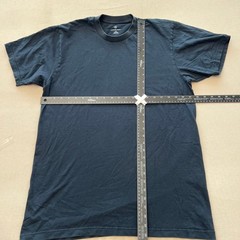 Lands’ End Mens T-Shirt Size L/T Tall Navy Blue 100% Cotton Crewneck Short