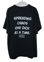 Certified Dick Graphic T-Shirt Spreading Chaos- Shame O’ Boston – Lg T0516
