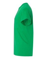 Gildan – Heavy Cotton Pocket T-Shirt Rib Collar Assorted Colors Tee Pack of 9