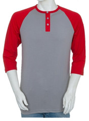 Styllion Big and Tall – Mens Raglan Henley Baseball Shirts – Heavy Weight – RHQS