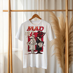 MAD Spy vs Spy Graphic T-Shirt Vintage Retro Comic Duo Tee A502