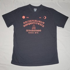 Ouija Board Shirt Mens Large Black Mystifying Oracle Graphic Tee Halloween Retro