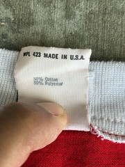 Levi’s Vintage 1984 USA West LA Olympics V-neck Ringer Collar Tee XL 22” X 27”
