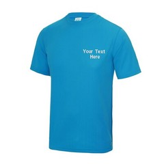 Personalised Custom Embroidered Just Cool Awdis Cool T-shirt Gym Stag Do Hen
