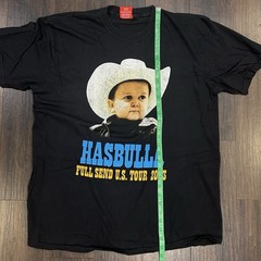 FULL SEND Hasbulla Magomedov US Tour 2023 T-Shirt Black XL Nelk Boys Cowboy Hat