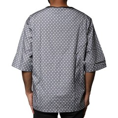 DOLCE & GABBANA T-shirt Gray Polka Dot Pin-Up Print Crew Neck IT48/US38/M 420usd