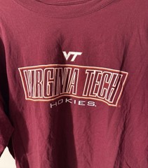 Virginia Tech Hokies Nike Mens Med Gray Short Sleeve Graphic T-Shirt NCAA