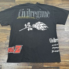 Civil Regime Dragon Ball Z Trunks Black Tshirt Size Small
