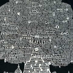 Vintage 90s Family Tree of RockNRoll Tee Mens XL 1994 Singlestich RARE