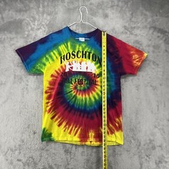 Hoschton Fall Festival Shirt Mens Large Multicolor Tie-Dye Hippy Hipster Retro