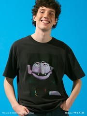 SESAME STREET 【UNISEX】Vintage Photo T-Shirt Size M / L Black From JP NEW