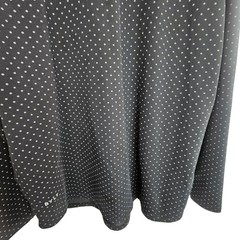 Bylt Mens Drop Cut LS Lux Polka Dot Athletic Shirt Size L Stretch Activewear Gym
