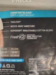 XL Hanes V-neck Men’s T-Shirt – White (2 Packs Of 4)