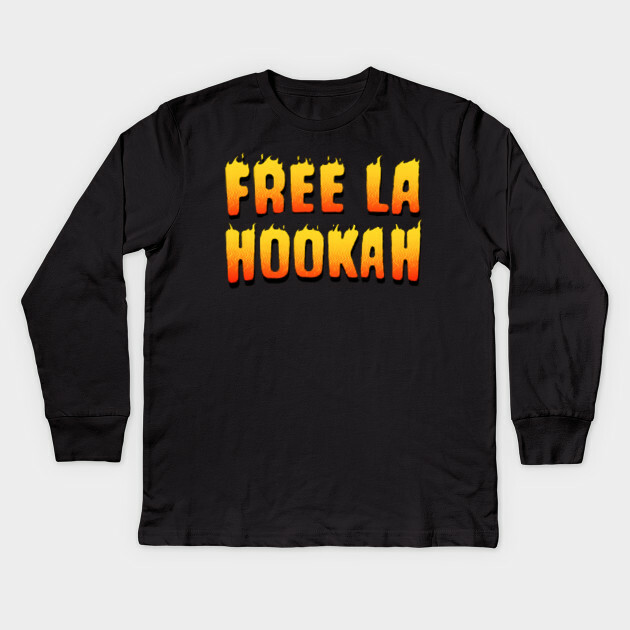 BAD BUNNY FREE LA HOOKAH L/S MEN’S BLACK SHIRT ASSORTED SIZES NEW