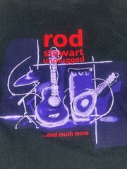 Vintage 1993 Rod Stewart Unplugged Tour T-Shirt XL Hanes Made USA Single Stitch