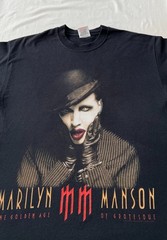 Vintage 2003 Marilyn Manson The Golden Age of Grotesque Black T-shirt Sz M