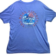 Caribbean Shirt Mens Medium Fishing Lifestyle Spell Out Coastal Streetwear